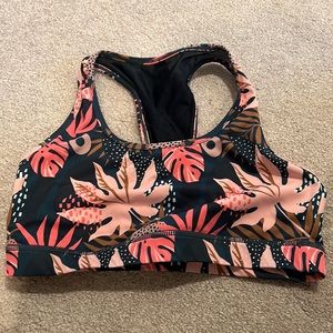 Senita Athletics Flowered Sports Bra